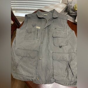 Tag Safari Travel Green Utility Vest vintage